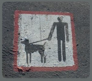Photo of Dog Leash Human Sign