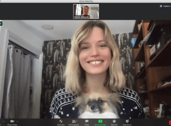 Dr. Patrick Mahaney Interviews Georgia May Jagger for the ElleVet Sciences Pets In Need Project