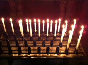 Photo of Candles from a Church in Como Italy