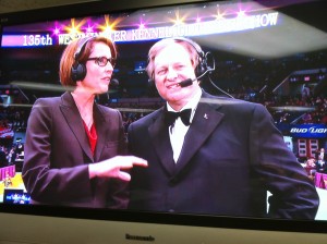 Photo of Mary Carillo and David Frei