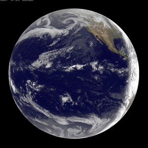 Photo of GOES 11 Satellite Sees Pacific Ocean Basin After Japan Quake