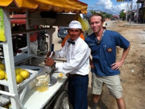 Photo of Frank Citrus Man and Dr Patric Mahaney Peru