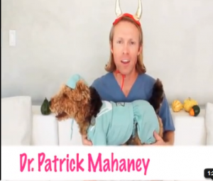 Photo of Dr Patrick Mahaney Cardiff Halloween Safety Teddy Hilton