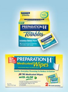 Photo of Preparation H Wipes